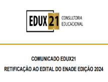 EDUX21 emite comunicado sobre a Retificação do Edital do ENADE 2024