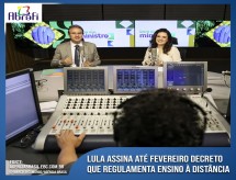 Lula assina até fevereiro decreto que regulamenta ensino a distância